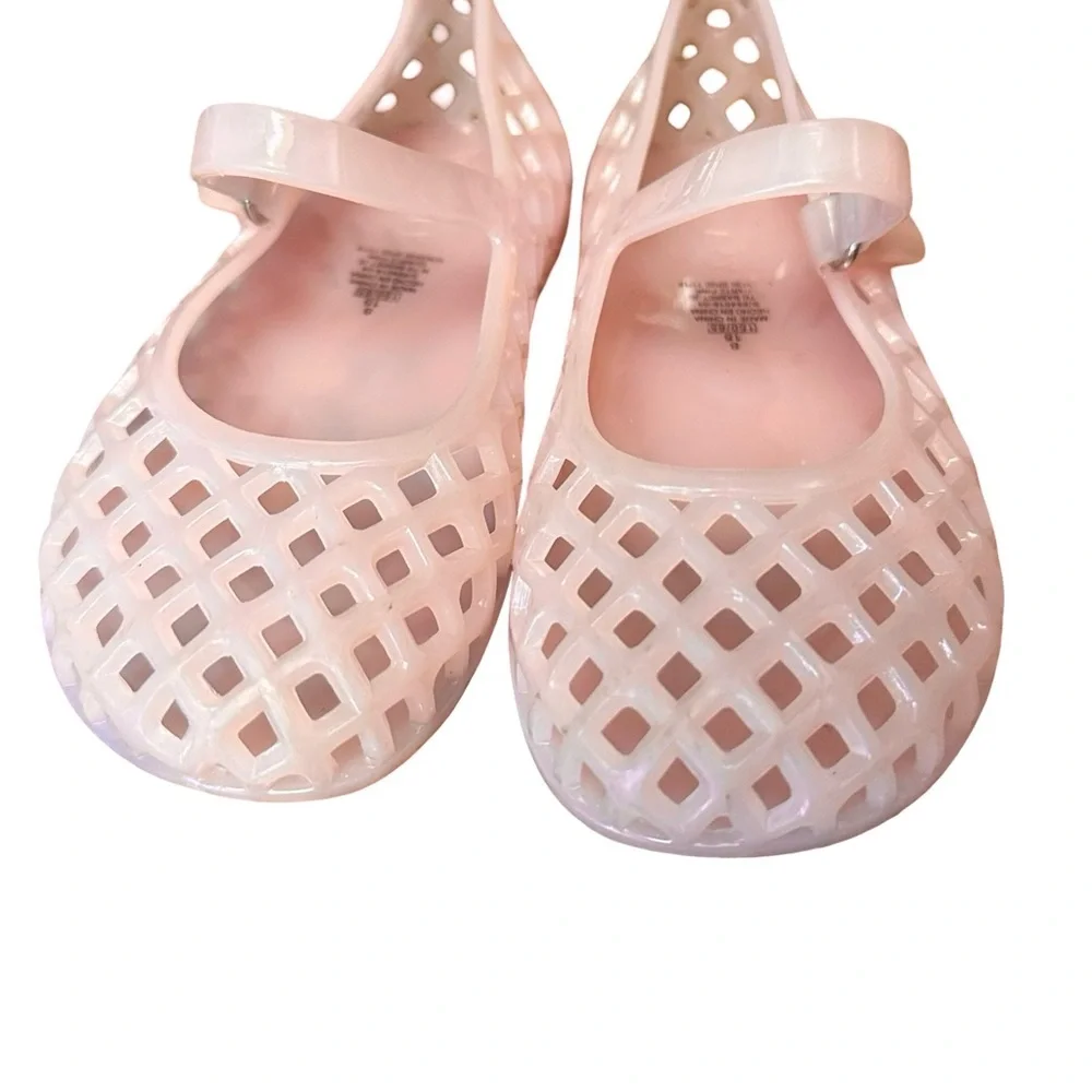 Old Navy Size 8 Girls light pink jelly Velcro Mary Janes shoes - Picture 4 of 5